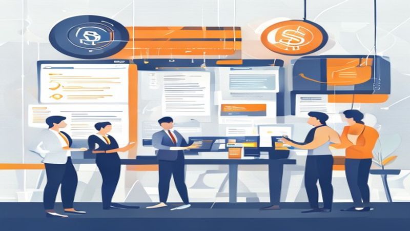 虚拟币交易所智能商业解决方案概念图